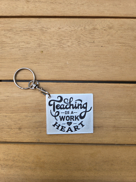 Sleutelhanger - Teaching is a work of heart
