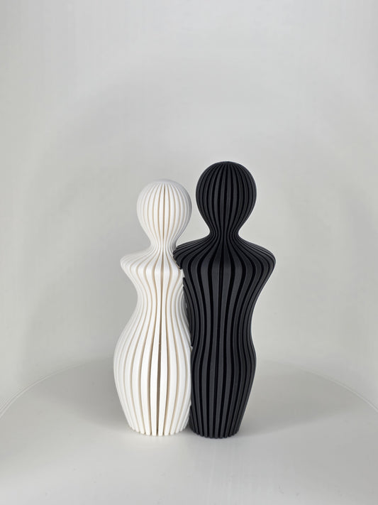 Verbinding - Koppel - Klein - Zwart/Wit - 13cm