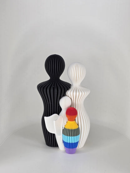 Verbinding - Rouw - Klein - Zwart/Wit - 13cm