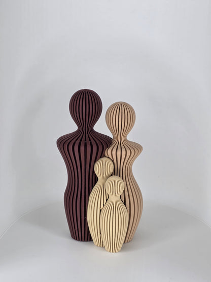 Verbinding Gezin - Groot - Wood - 25cm