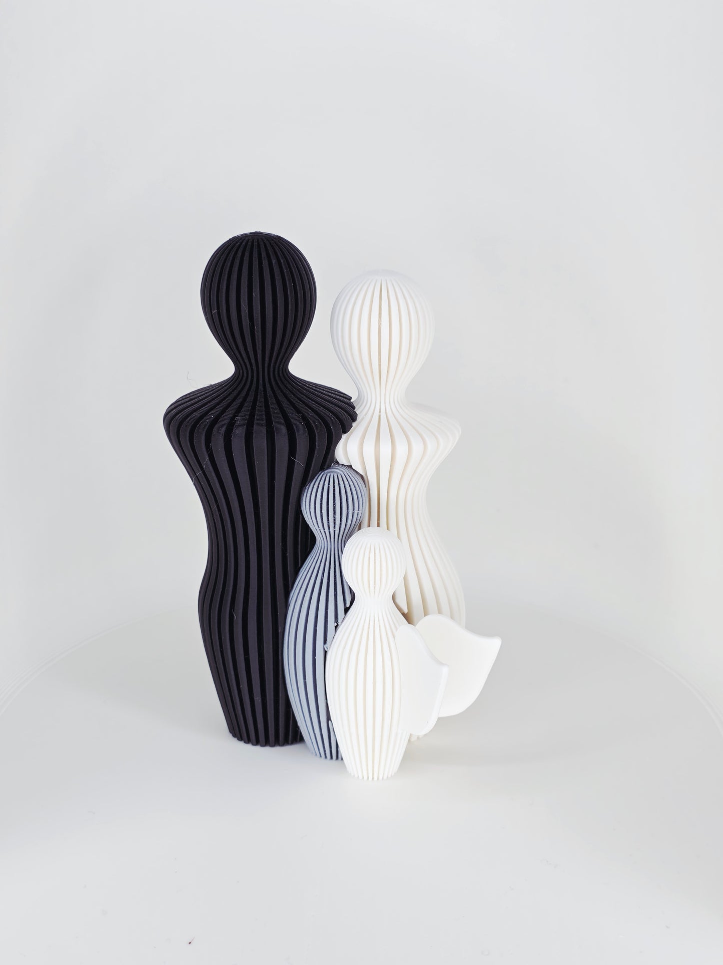 Verbinding - Rouw - Klein - Zwart/Wit - 13cm