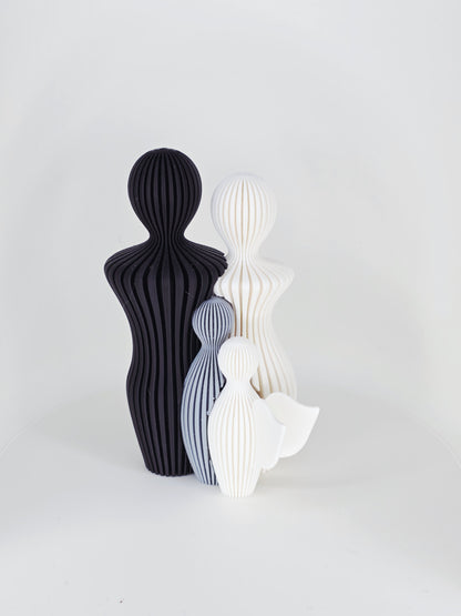 Verbinding - Rouw - Klein - Zwart/Wit - 13cm