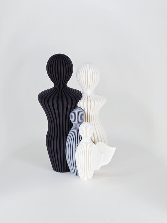 Verbinding - Rouw - Klein - Zwart/Wit - 13cm