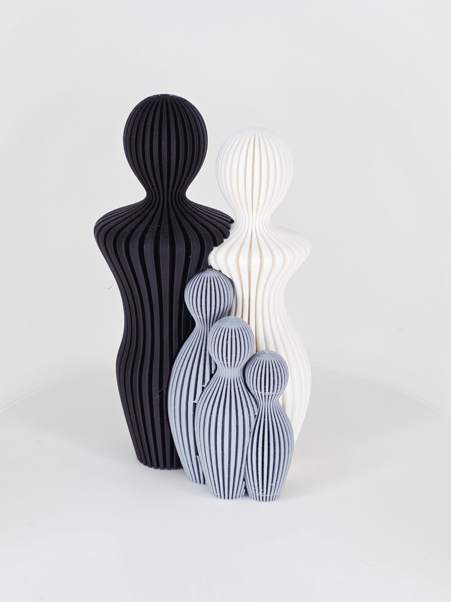 Verbinding - Gezin - Klein - Zwart/Wit - 13cm