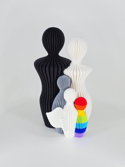 Verbinding - Rouw - Klein - Zwart/Wit - 13cm