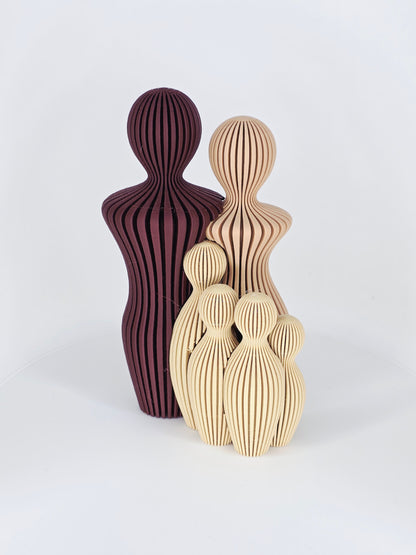 Verbinding Gezin - Groot - Wood - 25cm