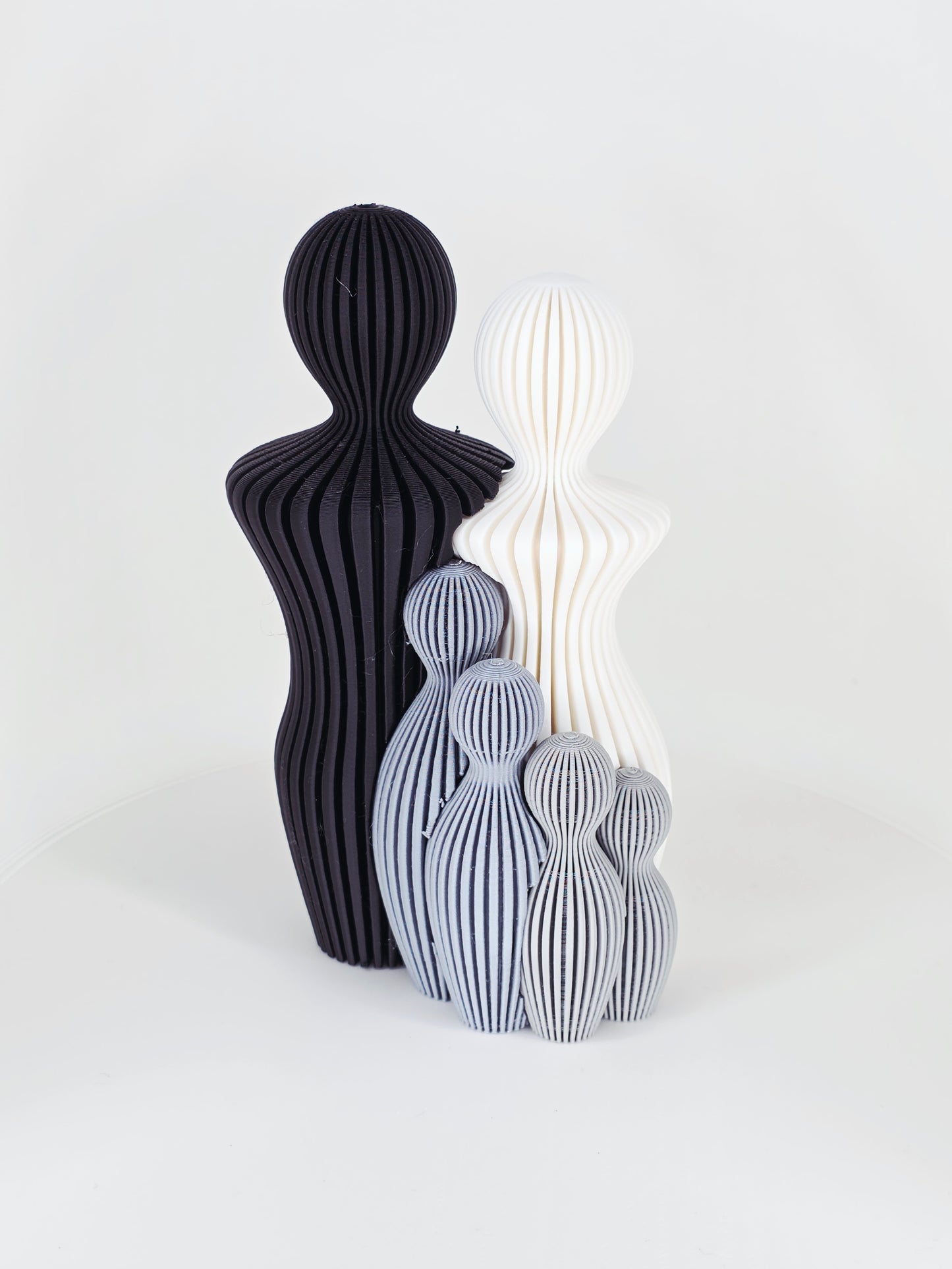 Verbinding - Gezin - Klein - Zwart/Wit - 13cm