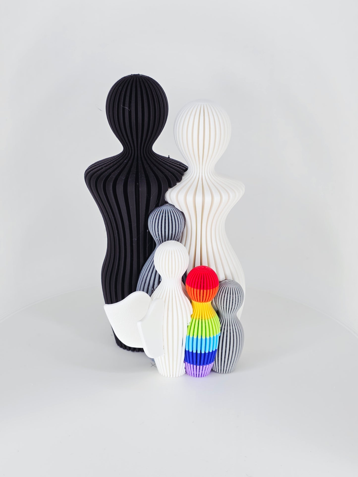 Verbinding - Rouw - Klein - Zwart/Wit - 13cm