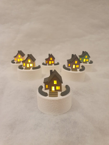 Theelicht Kersthuisje