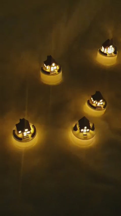 Theelicht  Kerstdorpje